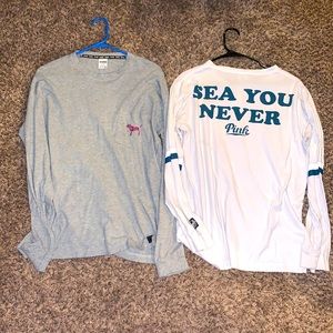 (Pink) long sleeves shirts